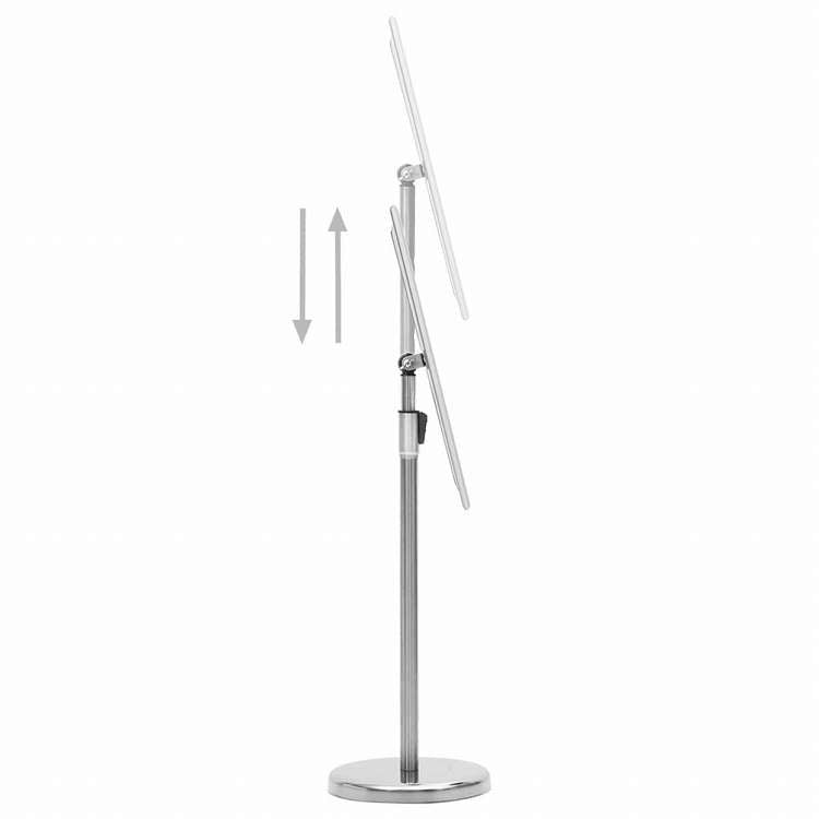 vidaXL A3 ポスタースタンド 一本脚 シルバー アルミニウム合金ビジネス&工業用 リテール 小売ディスプレイケース(代引不可)