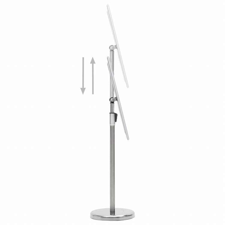 vidaXL A4 ポスタースタンド 一本脚 シルバー アルミニウム合金ビジネス&工業用 リテール 小売ディスプレイケース(代引不可)