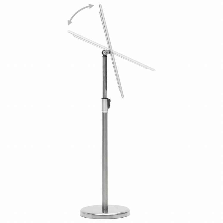 vidaXL A4 ポスタースタンド 一本脚 シルバー アルミニウム合金ビジネス&工業用 リテール 小売ディスプレイケース(代引不可)