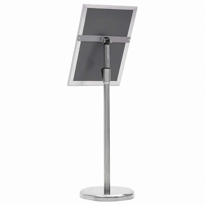 vidaXL A4 ポスタースタンド 一本脚 シルバー アルミニウム合金ビジネス&工業用 リテール 小売ディスプレイケース(代引不可)