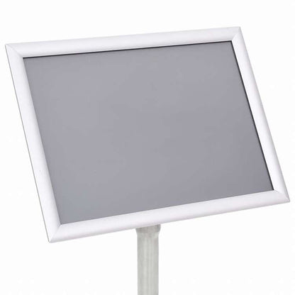 vidaXL A4 ポスタースタンド 一本脚 シルバー アルミニウム合金ビジネス&工業用 リテール 小売ディスプレイケース(代引不可)