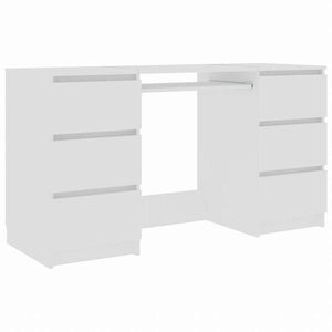vidaXL ライティングデスク ホワイト140x50x77cm エンジニアリングウッド家具 オフィス家具 デスク(代引不可)
