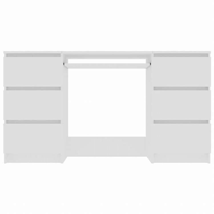 vidaXL ライティングデスク ホワイト140x50x77cm エンジニアリングウッド家具 オフィス家具 デスク(代引不可)