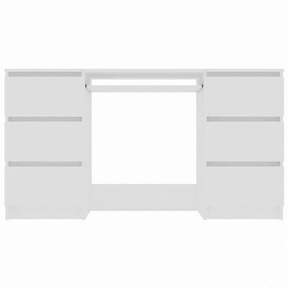 vidaXL ライティングデスク ホワイト140x50x77cm エンジニアリングウッド家具 オフィス家具 デスク(代引不可)