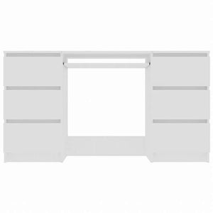 vidaXL ライティングデスク ホワイト140x50x77cm エンジニアリングウッド家具 オフィス家具 デスク(代引不可)