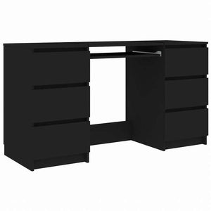 vidaXL ライティングデスク ブラック 140x50x77cm エンジニアリングウッド家具 オフィス家具 デスク(代引不可)