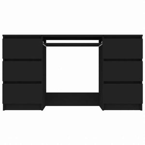 vidaXL ライティングデスク ブラック 140x50x77cm エンジニアリングウッド家具 オフィス家具 デスク(代引不可)
