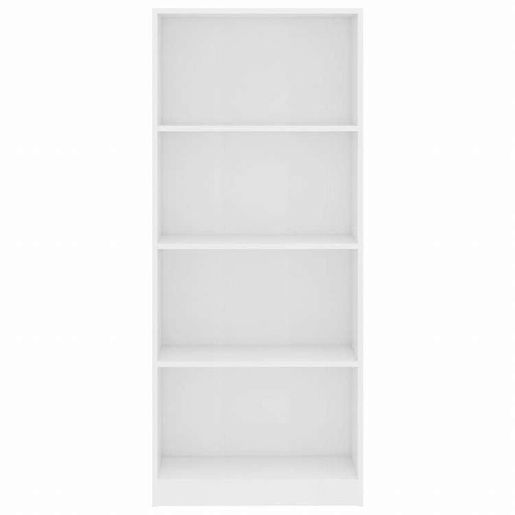 vidaXL 4段ブックキャビネット ホワイト 60x24x142cm エンジニアリングウッド家具 棚 本棚・オープンラック(代引不可)