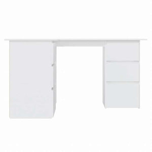 vidaXL コーナーデスク ホワイト 145x100x76cm エンジニアリングウッド家具 オフィス家具 デスク(代引不可)