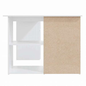 vidaXL コーナーデスク ホワイト 145x100x76cm エンジニアリングウッド家具 オフィス家具 デスク(代引不可)