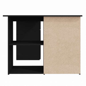 vidaXL コーナーデスク ブラック 145x100x76cm エンジニアリングウッド家具 オフィス家具 デスク(代引不可)