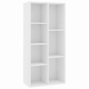 vidaXL ブックキャビネット ホワイト 50x25x106cm エンジニアリングウッド家具 棚 本棚・オープンラック(代引不可)