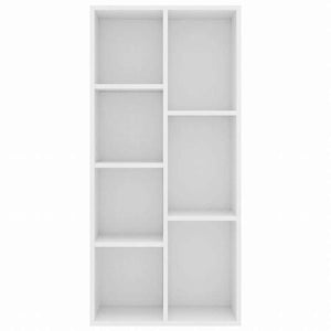 vidaXL ブックキャビネット ホワイト 50x25x106cm エンジニアリングウッド家具 棚 本棚・オープンラック(代引不可)