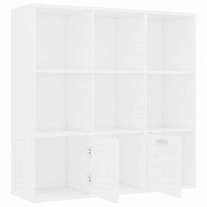 vidaXL ブックキャビネット ホワイト 98x30x98cm エンジニアリングウッド家具 棚 本棚・オープンラック(代引不可)
