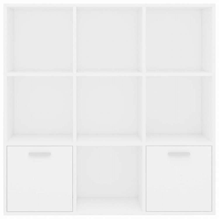 vidaXL ブックキャビネット ホワイト 98x30x98cm エンジニアリングウッド家具 棚 本棚・オープンラック(代引不可)