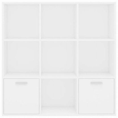 vidaXL ブックキャビネット ホワイト 98x30x98cm エンジニアリングウッド家具 棚 本棚・オープンラック(代引不可)