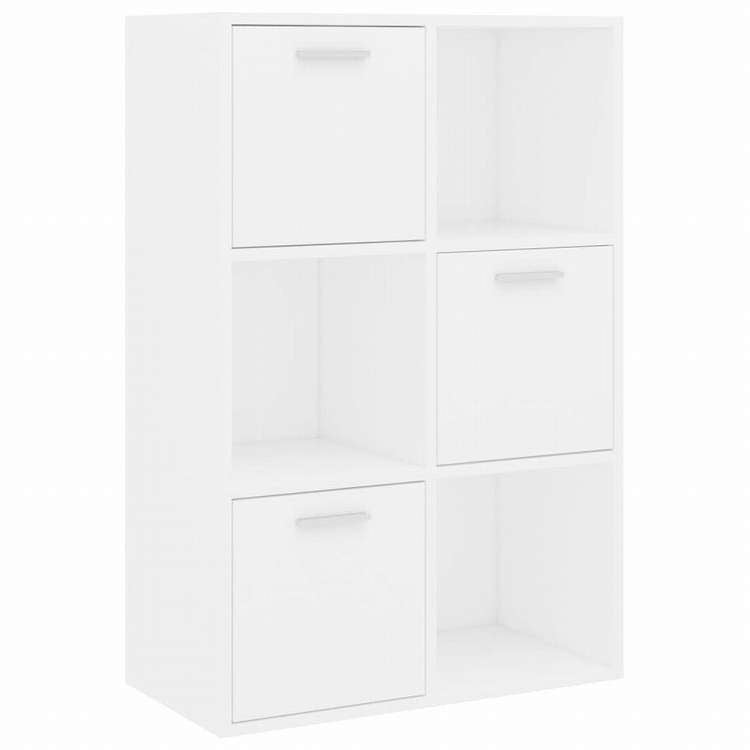 vidaXL ストレージキャビネット ホワイト 60x29.5x90cm エンジニアリングウッド家具 棚 本棚・オープンラック(代引不可)