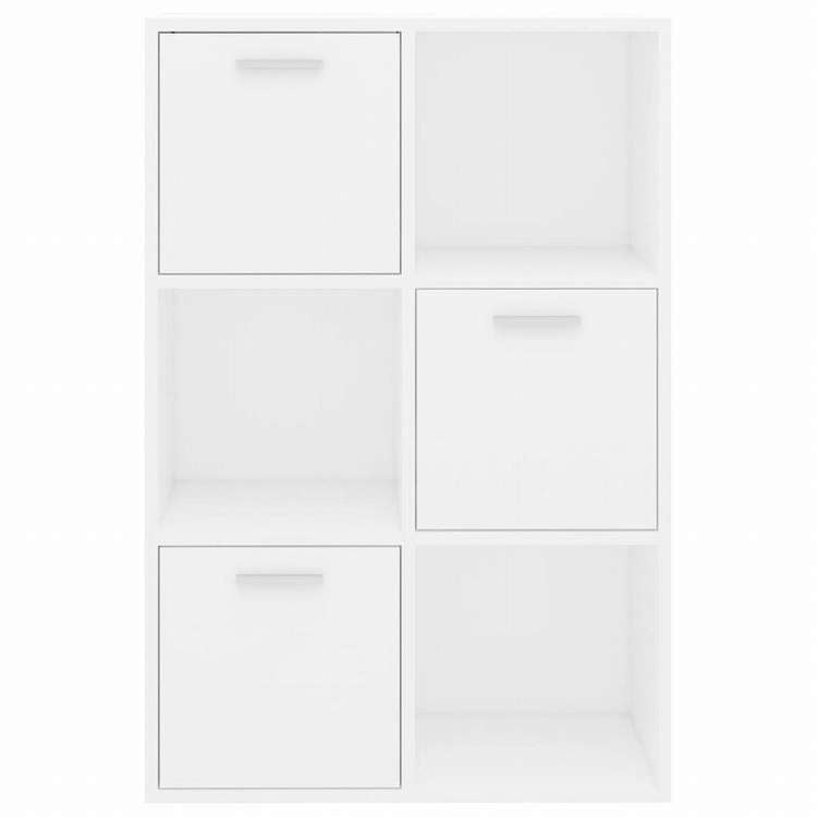 vidaXL ストレージキャビネット ホワイト 60x29.5x90cm エンジニアリングウッド家具 棚 本棚・オープンラック(代引不可)