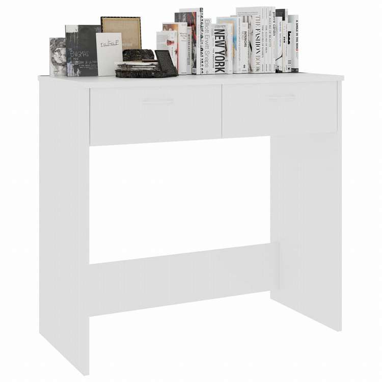 vidaXL デスク ホワイト 80x40x75cm エンジニアリングウッド家具 オフィス家具 デスク(代引不可)