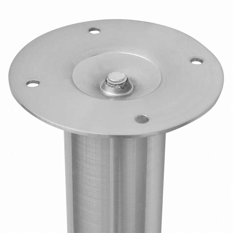 vidaXL 伸縮式テーブル脚 4点セット つや消しニッケル 710?1100mm家具 テーブル用品 テーブル脚(代引不可)