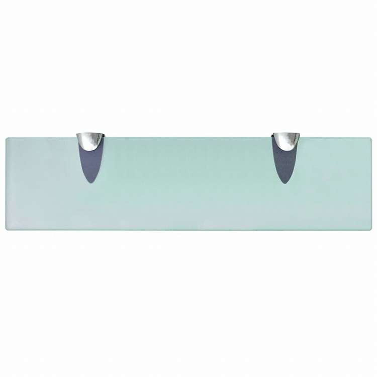 vidaXL 壁掛け棚 2点 ガラス 40x10 cm 8 mm (243755x2)家具 棚 壁面収納棚・壁面ラック(代引不可)