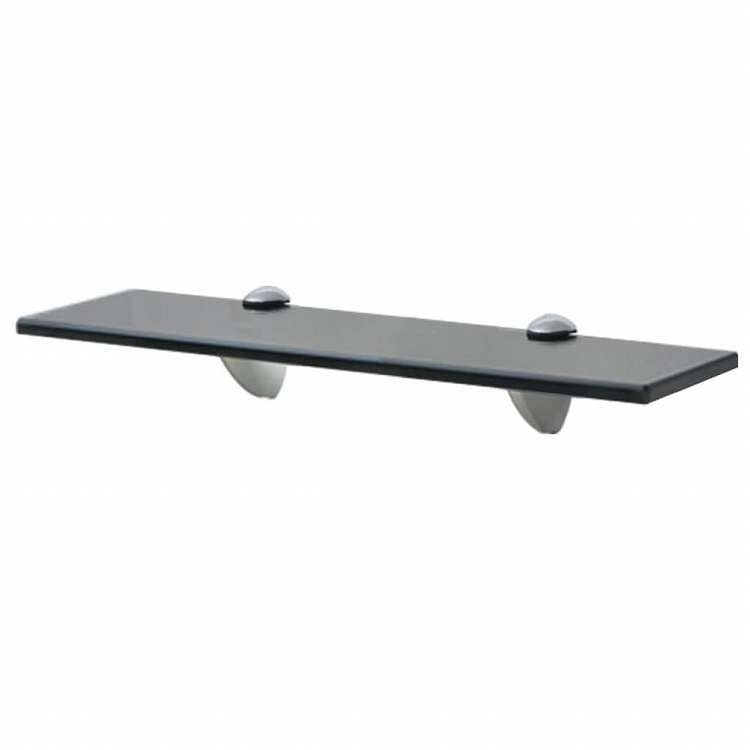 vidaXL 壁掛け棚 2点 ガラス 40x10 cm 8 mm家具 棚 壁面収納棚・壁面ラック(代引不可)
