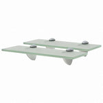 vidaXL 壁掛け棚 2点 ガラス 30x10 cm 8 mm家具 棚 壁面収納棚・壁面ラック(代引不可)