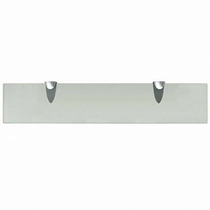 vidaXL 壁掛け棚 2点 ガラス 50x10 cm 8 mm家具 棚 壁面収納棚・壁面ラック(代引不可)