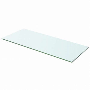 vidaXL 棚 2点 パネル ガラス クリア 60x20 cm家具 棚 壁面収納棚・壁面ラック(代引不可)