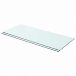 vidaXL 棚 2点 パネル ガラス クリア 70x30 cm家具 棚 壁面収納棚・壁面ラック(代引不可)