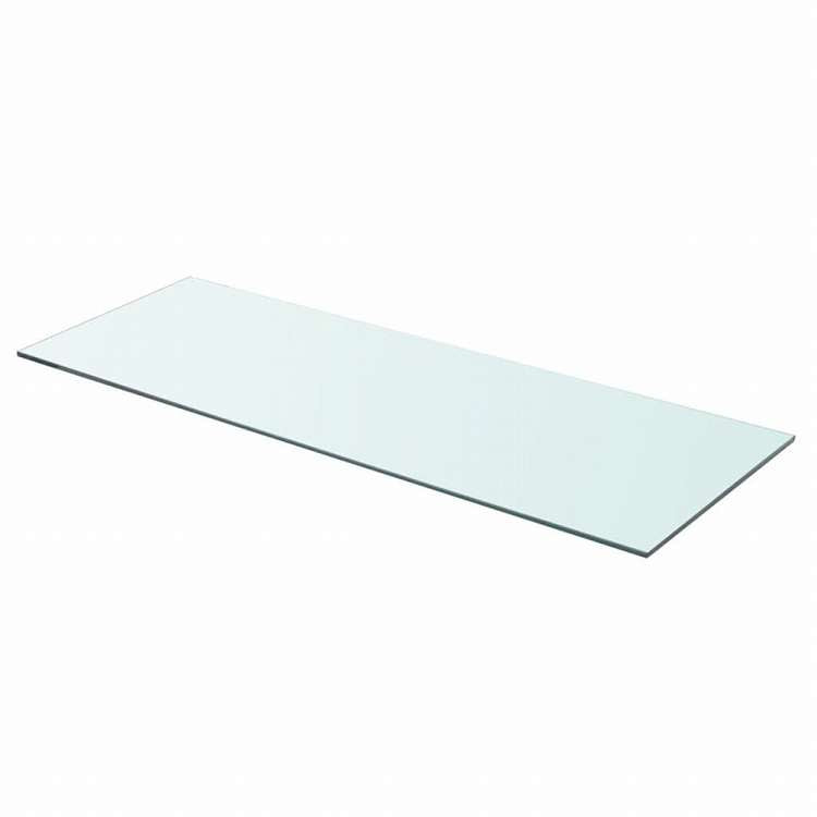 vidaXL 棚 2点 パネル ガラス クリア 80x30 cm家具 棚 壁面収納棚・壁面ラック(代引不可)