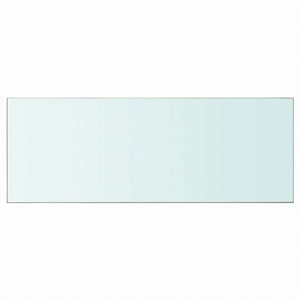 vidaXL 棚 2点 パネル ガラス クリア 80x30 cm家具 棚 壁面収納棚・壁面ラック(代引不可)