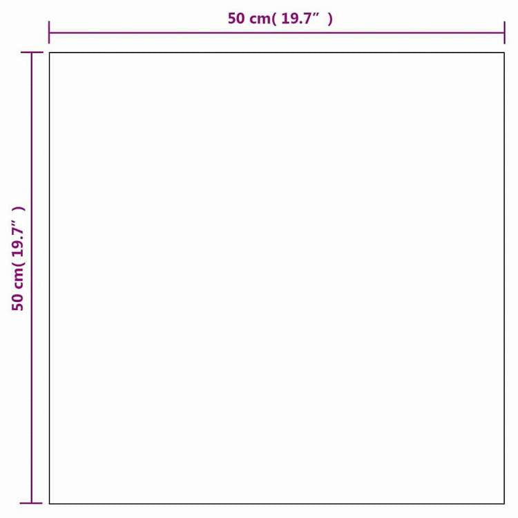 vidaXL 3051622 vidaXL ウォールミラー 2点セット 50x50cm スクエア ガラス製 (245698x2点)ホーム&ガーデン デコレーション 鏡(代引不可)