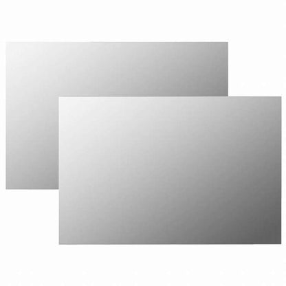 vidaXL ウォールミラー 2点セット 60x40cm 長方形 ガラス製ホーム&ガーデン デコレーション 鏡(代引不可)