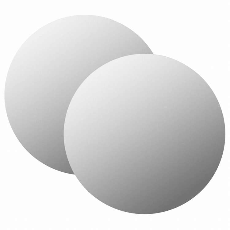 vidaXL ウォールミラー 2点セット 40cm 丸型 ガラス製ホーム&ガーデン デコレーション 鏡(代引不可)