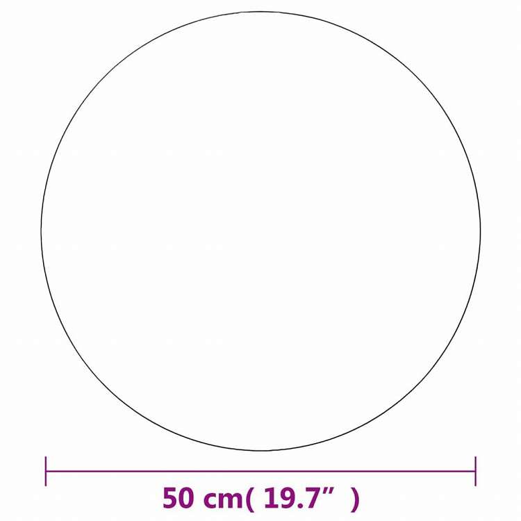 vidaXL ウォールミラー 2点セット 50cm 丸型 ガラス製ホーム&ガーデン デコレーション 鏡(代引不可)