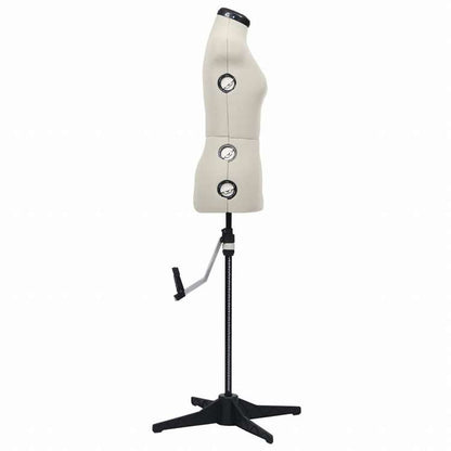 vidaXL 調整可能 ドレスフォーム 人台 女性 クリーム S サイズ33-40ホーム&ガーデン 家事用品 収納&オーガナイザー 衣類・ワードローブ収納 バレットスタンド(代引不可)