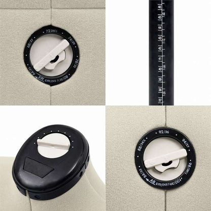 vidaXL 調整可能 ドレスフォーム 人台 女性 クリーム S サイズ33-40ホーム&ガーデン 家事用品 収納&オーガナイザー 衣類・ワードローブ収納 バレットスタンド(代引不可)