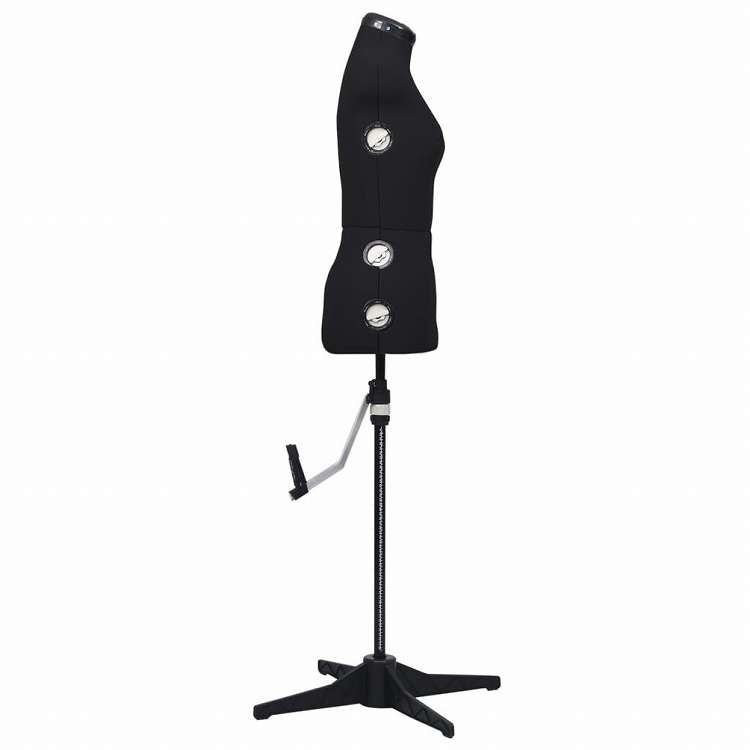 vidaXL 調整可能 ドレスフォーム 人台 女性 ブラック S サイズ33-40ホーム&ガーデン 家事用品 収納&オーガナイザー 衣類・ワードローブ収納 バレットスタンド(代引不可)