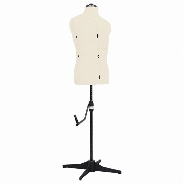 vidaXL 調整可能 ドレスフォーム 人台 男性 クリーム サイズ37-45ホーム&ガーデン 家事用品 収納&オーガナイザー 衣類・ワードローブ収納 バレットスタンド(代引不可)