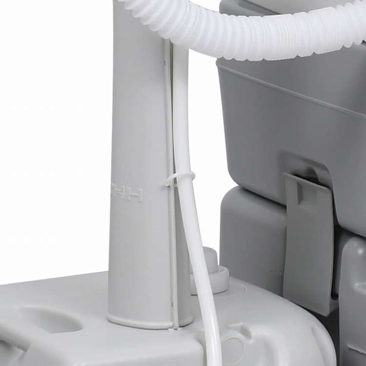 vidaXL ポータブルキャンプ用トイレ&手洗いスタンド グレースポーツグッズ アウトドアレクリエーション キャンプ&ハイキング(代引不可)