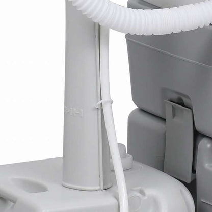 vidaXL ポータブルキャンプ用トイレ&手洗いスタンド グレースポーツグッズ アウトドアレクリエーション キャンプ&ハイキング(代引不可)