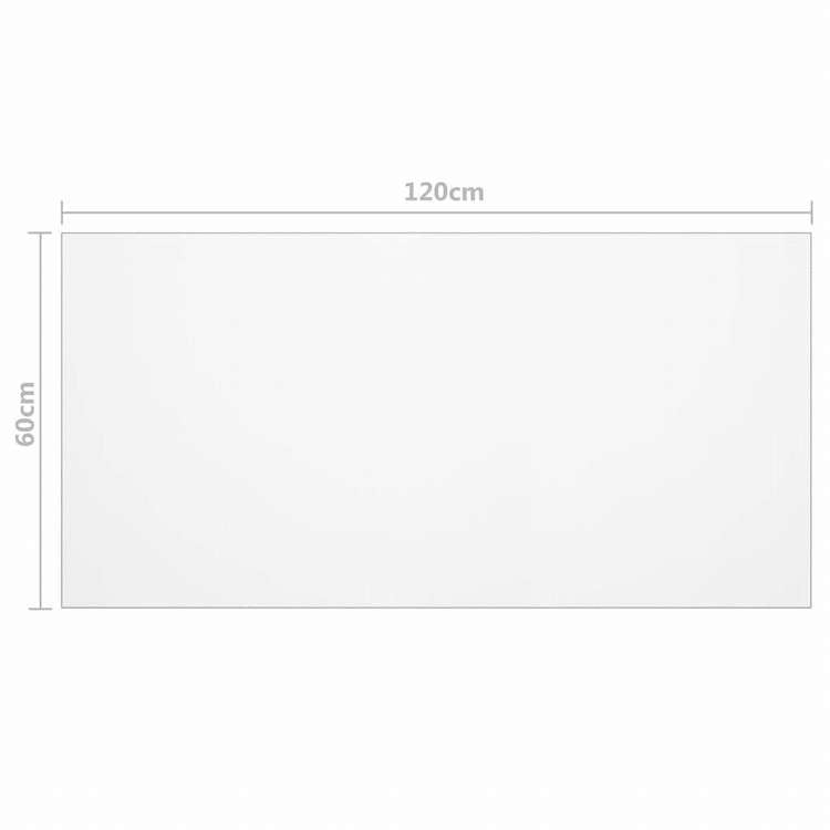 vidaXL テーブルプロテクター 透明 PVC製 120x60cm 厚さ2mm家具 テーブル用品(代引不可)