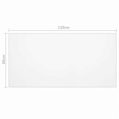 vidaXL テーブルプロテクター 透明 PVC製 120x60cm 厚さ2mm家具 テーブル用品(代引不可)