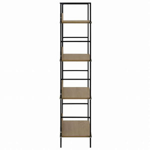 vidaXL 4段 ブックシェルフ オーク60x27.6x124.5cm エンジニアリングウッド家具 棚 本棚・オープンラック(代引不可)