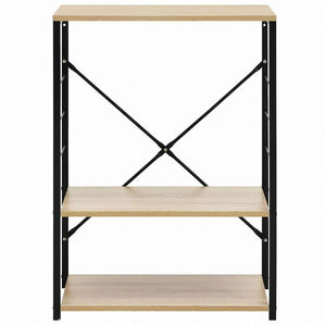 vidaXL 電子レンジキャビネット ブラック&オーク 60x39.6x79.5 cm エンジニアリングウッドホーム&ガーデン キッチン&ダイニング キッチンツール&調理器具 キッチン収納 調理道具ホルダー・ラック(代引不可)