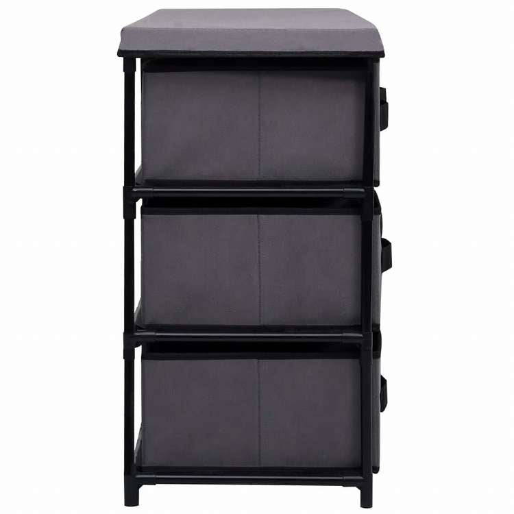 vidaXL 収納キャビネット 引き出し6点付き グレー 55x29x55cm スチール製家具 キャビネット&収納 収納キャビネット・ロッカー(代引不可)