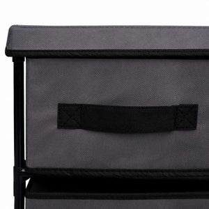 vidaXL 収納キャビネット 引き出し6点付き グレー 55x29x55cm スチール製家具 キャビネット&収納 収納キャビネット・ロッカー(代引不可)