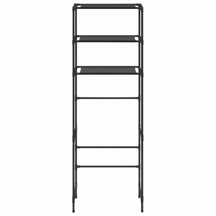 vidaXL トイレ上収納ラック 3段 ブラック 53x28x169cmホーム&ガーデン バスルーム用品 タオルラック・ホルダー(代引不可)