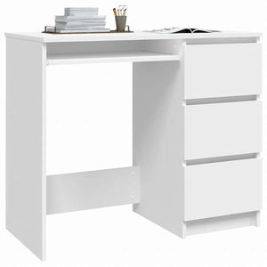vidaXL デスク ホワイト 90x45x76cm エンジニアリングウッド家具 オフィス家具 デスク(代引不可)